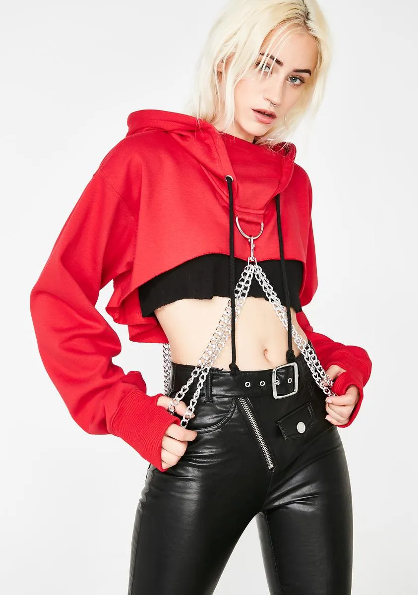 Flame Chained N' Dangerous Hoodie sold by Dolls Kill