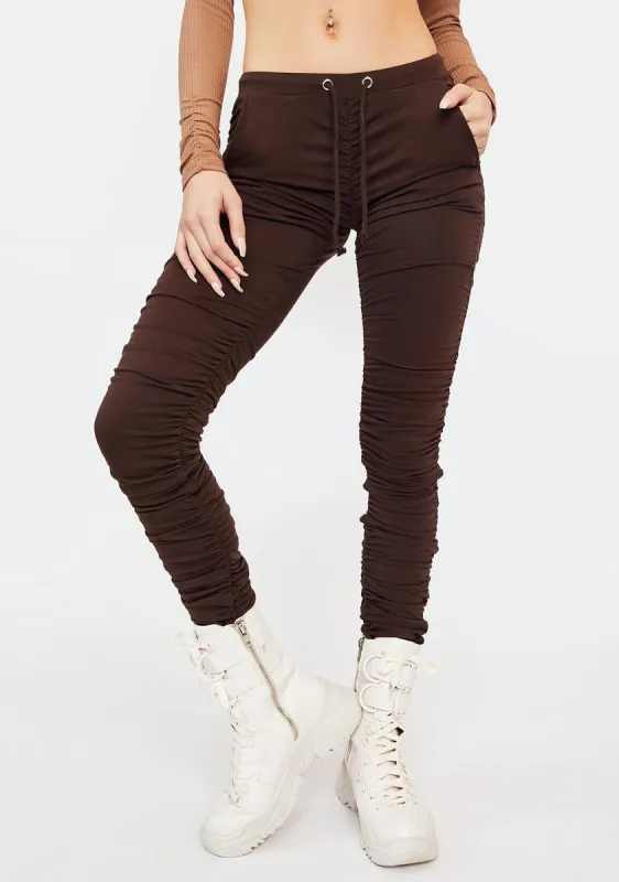 Hot Roommate Ruched Joggers sold by Dolls Kill