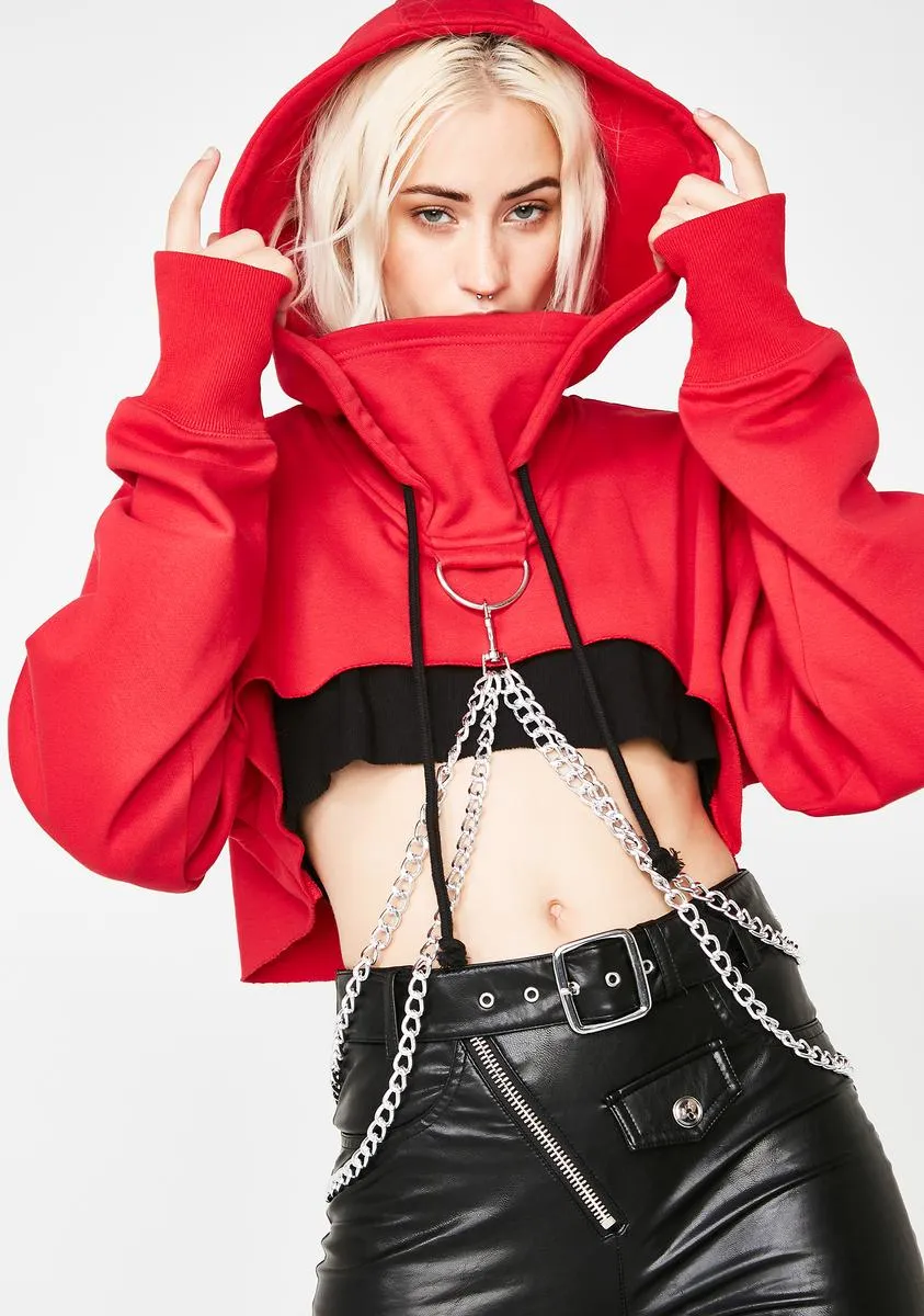 Flame Chained N' Dangerous Hoodie sold by Dolls Kill product image thumbnail 3