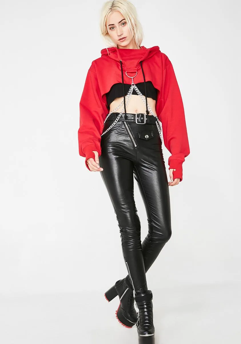 Flame Chained N' Dangerous Hoodie sold by Dolls Kill product image thumbnail 5