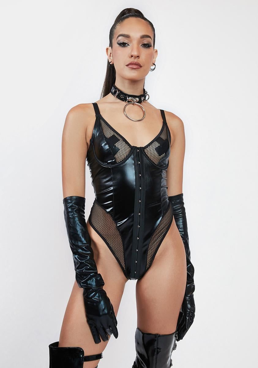 Forward Thinking Teddy sold by Dolls Kill