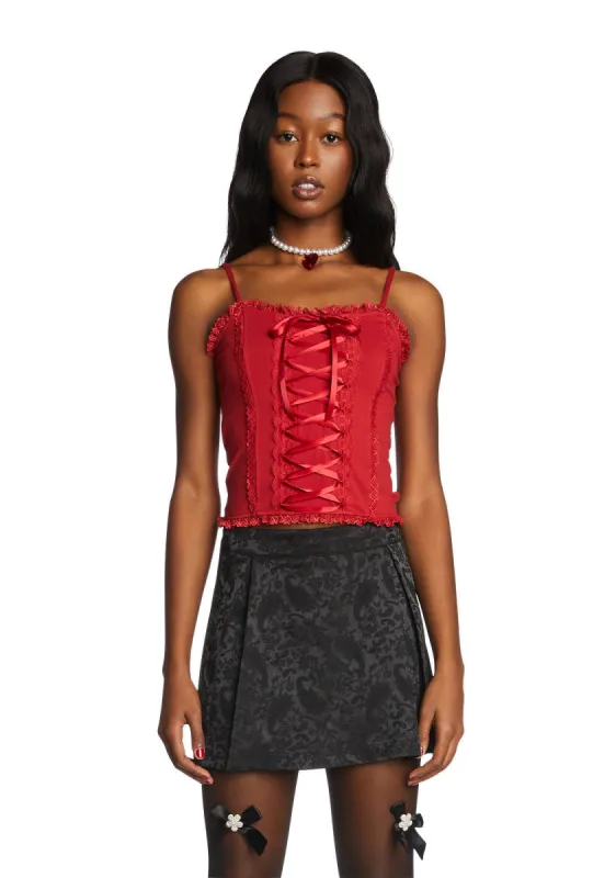 Keep Coming Back Corset Top sold by Dolls Kill