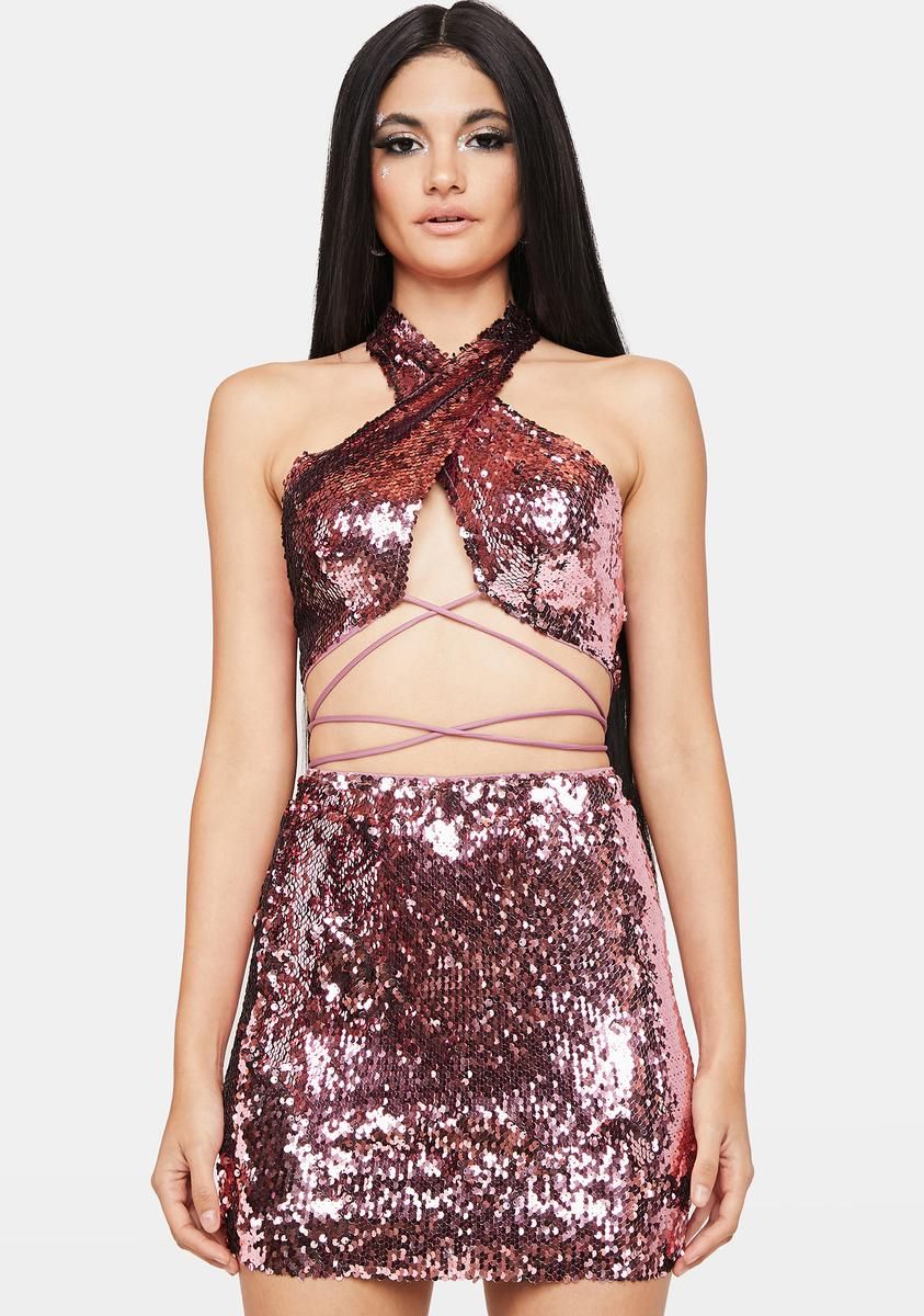 Dancefloor Diva Sequin Set sold by Dolls Kill