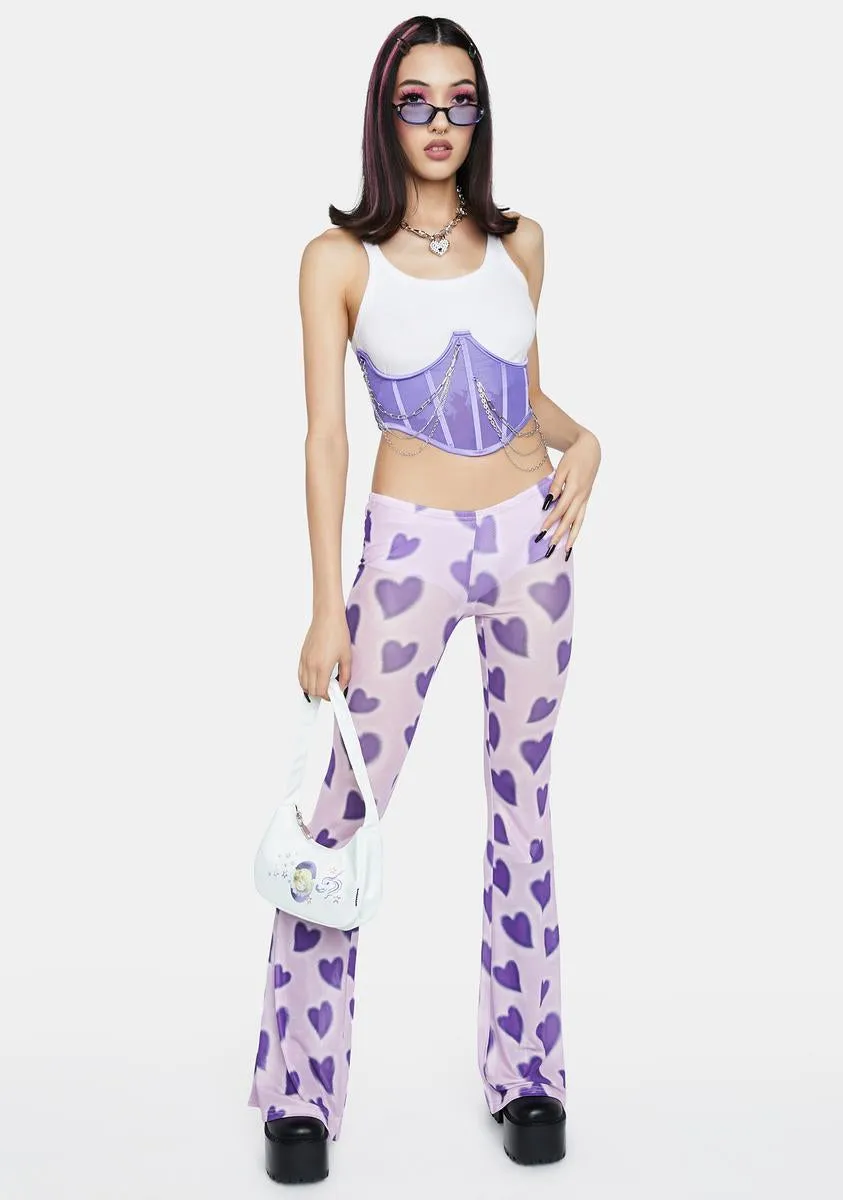 Lavender Renegade Coach Underbust Corset sold by Dolls Kill product image thumbnail 3