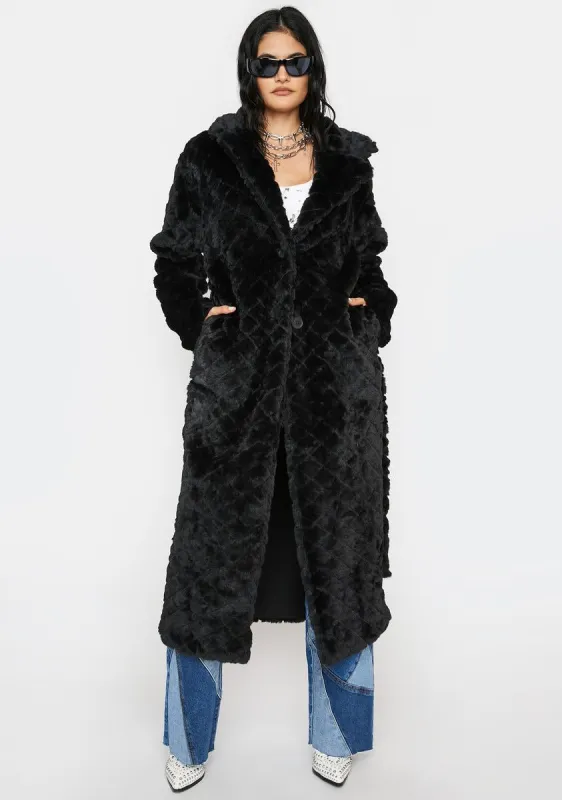 Night Easy Being Perfect Trench Coat sold by Dolls Kill