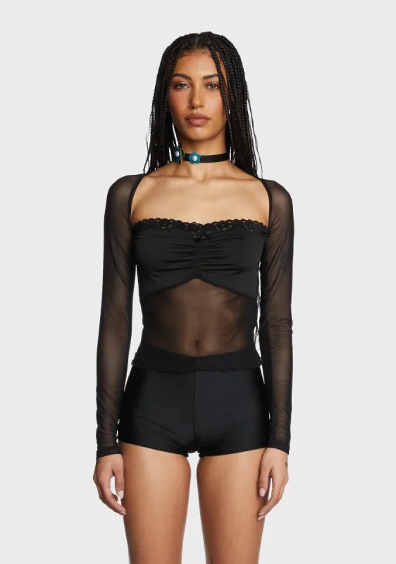 Voicemail Message Long Sleeve Top sold by Dolls Kill