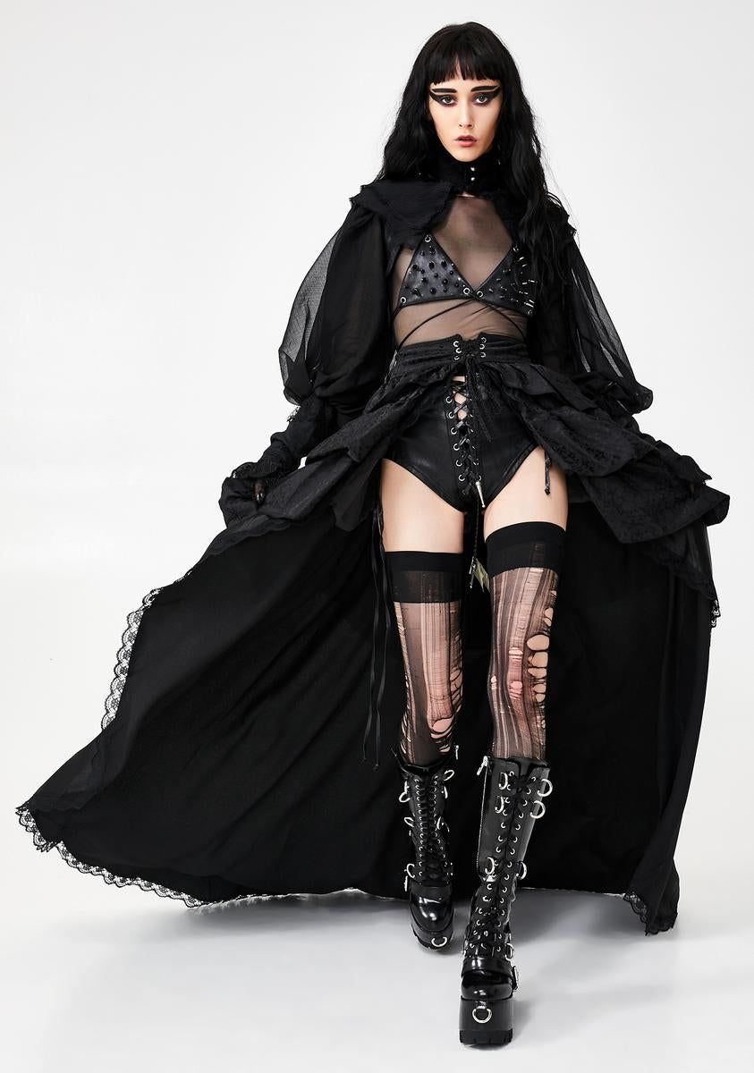 Gothic Palace Maxi Skirt sold by Dolls Kill product image thumbnail 3