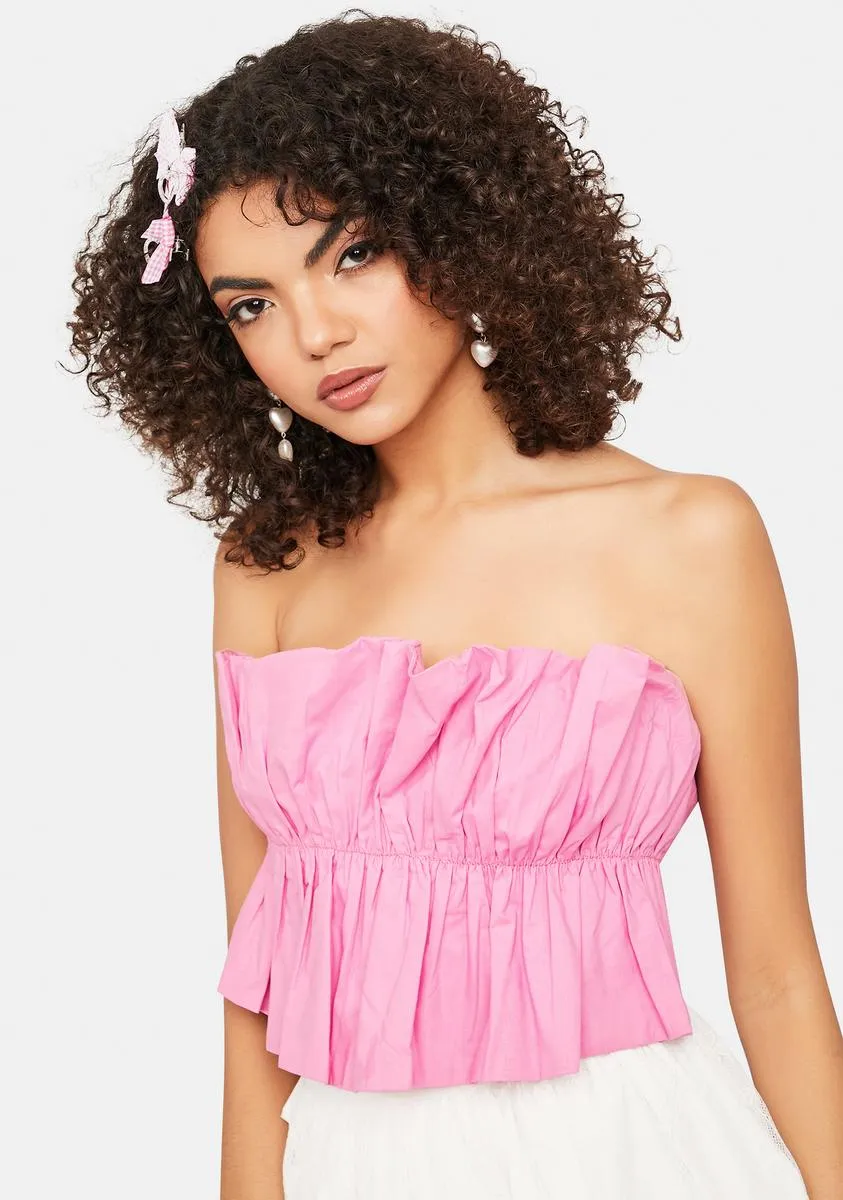 Lavish Caution Dramatic Crop Tube Top sold by Dolls Kill product image thumbnail 2