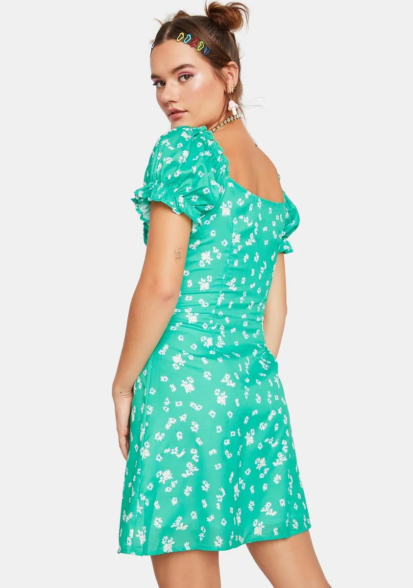 Simple Breeze Floral Mini Dress sold by Dolls Kill product image thumbnail 4