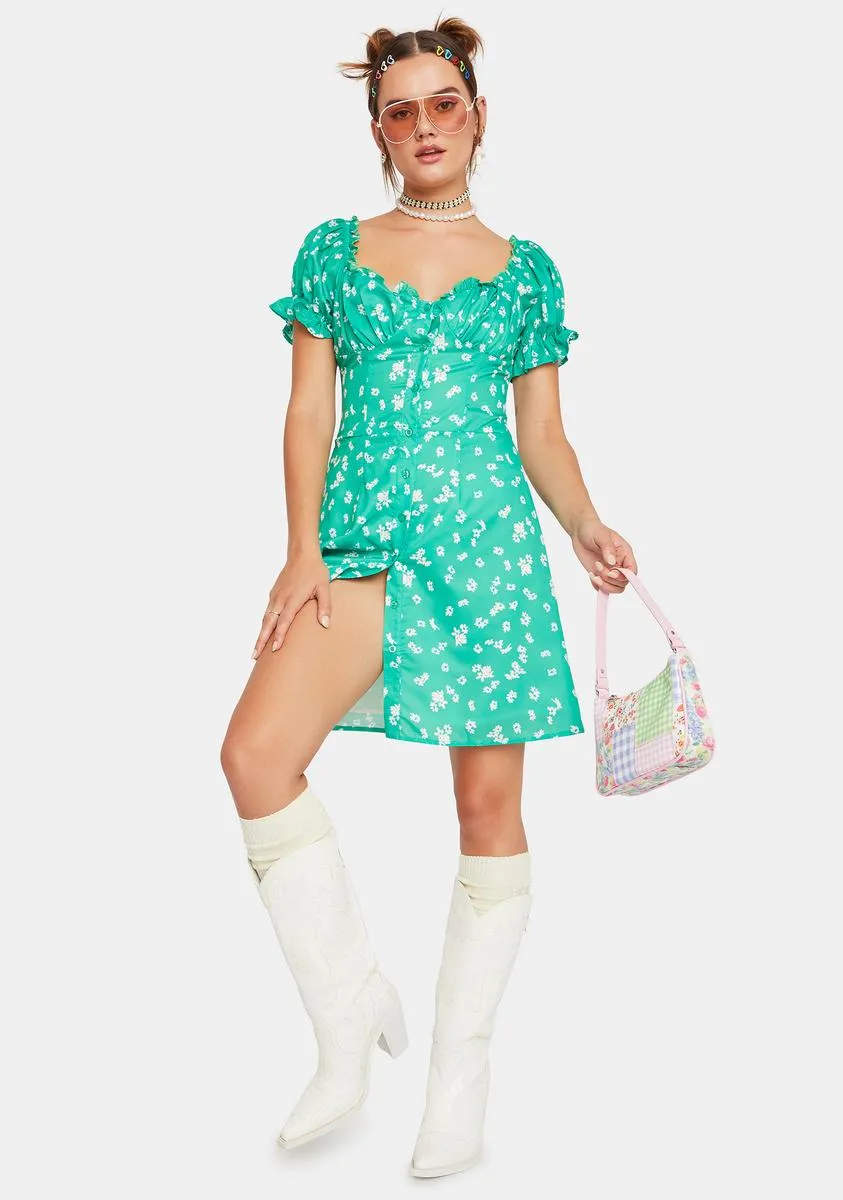 Simple Breeze Floral Mini Dress sold by Dolls Kill product image thumbnail 3
