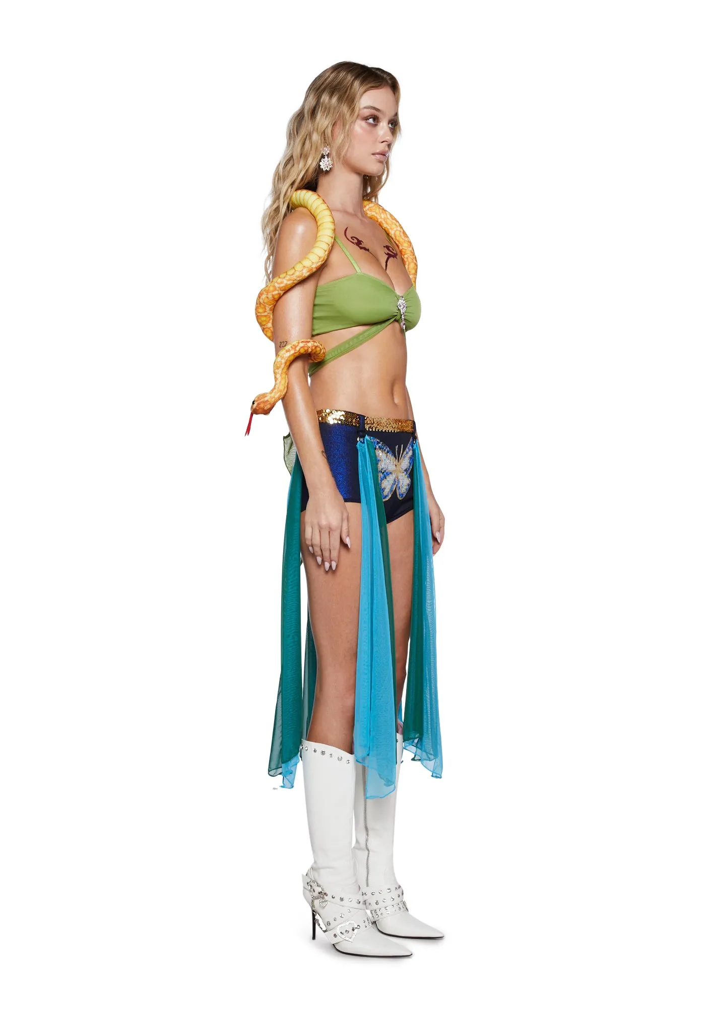 Servin' Snake Charmer Costume Set sold by Dolls Kill product image thumbnail 3