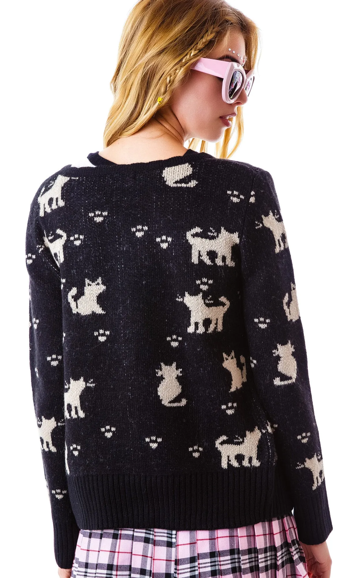 The Cat Lady Cardigan sold by Dolls Kill product image thumbnail 3