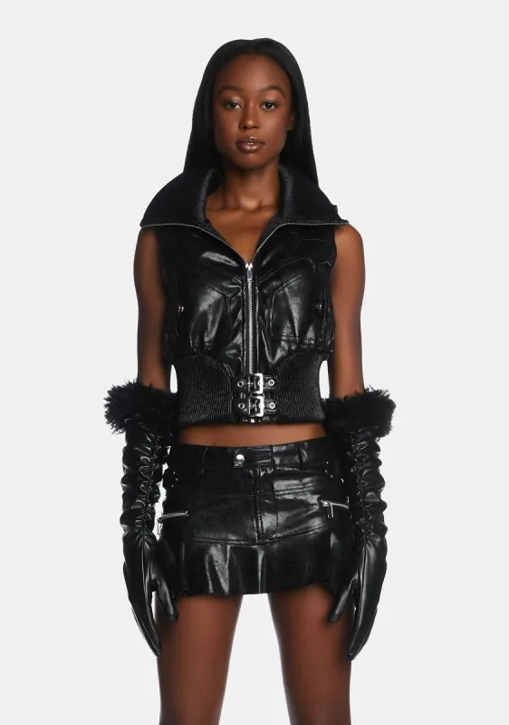 Discretion Moto Vest sold by Dolls Kill
