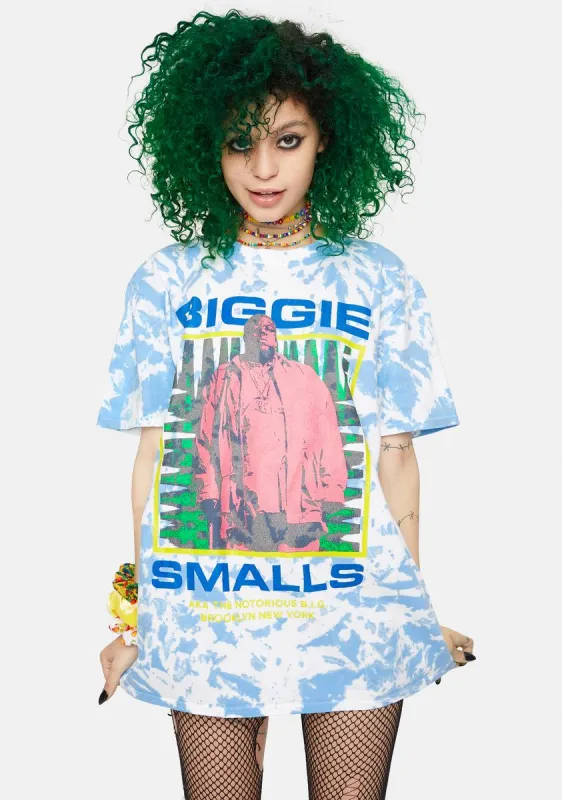 Biggie Smalls Tie Dye Graphic Tee sold by Dolls Kill