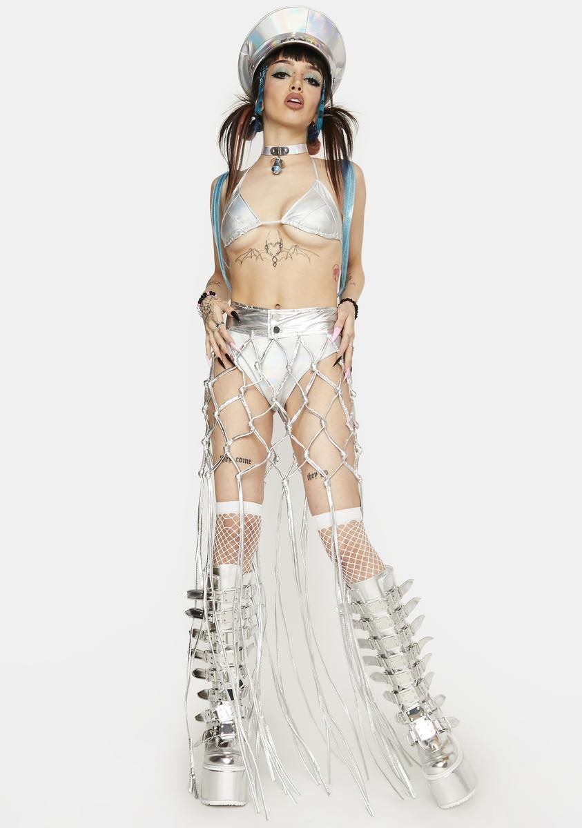 Dancing It Out Fringe Skirt sold by Dolls Kill product image thumbnail 2