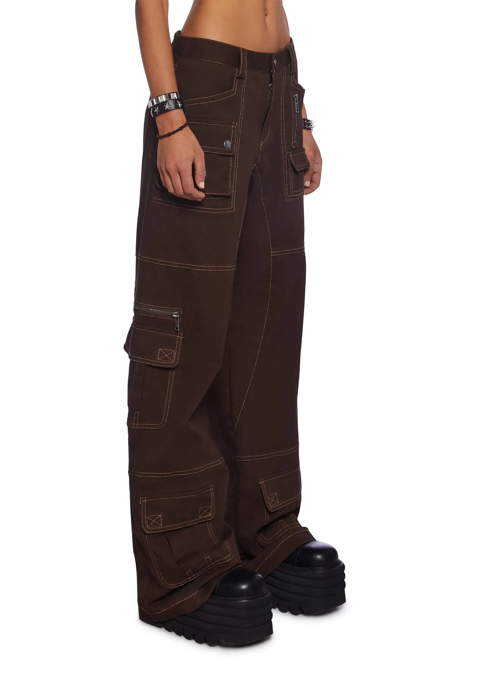Break The Code Cargo Pants sold by Dolls Kill product image thumbnail 3
