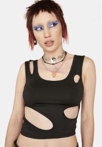 Subversive Act Cut-Out Tank Top sold by Dolls Kill