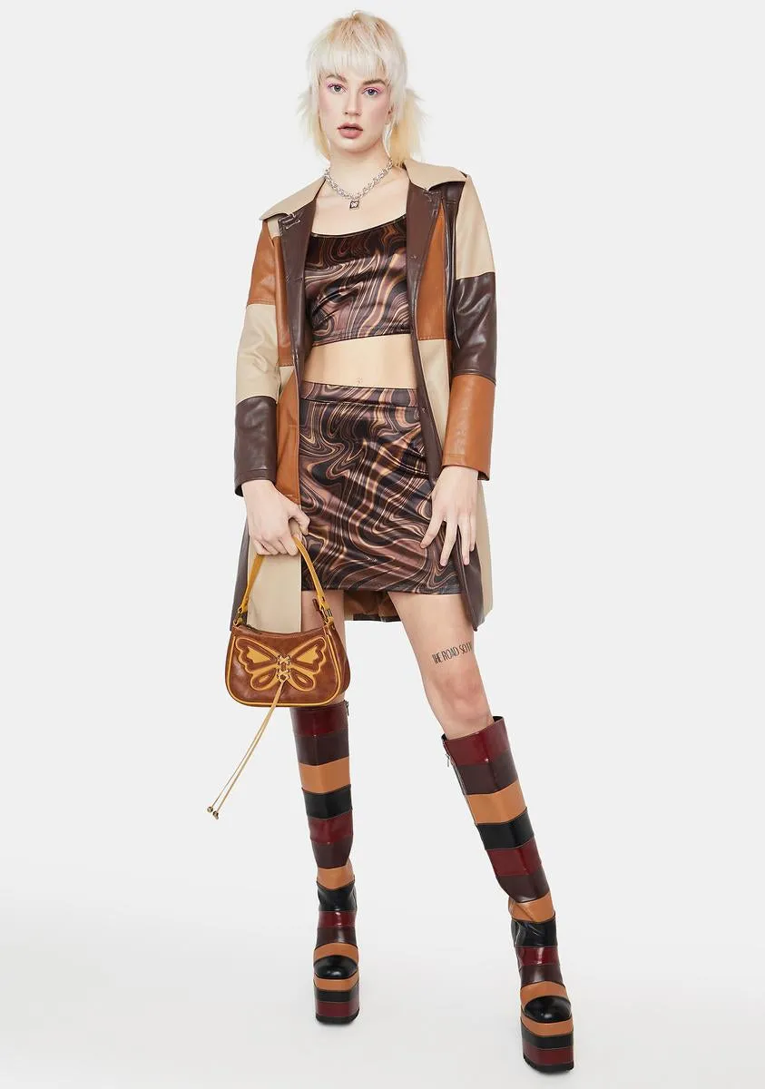 Little Pick Me Up Satin Crop Top sold by Dolls Kill product image thumbnail 3