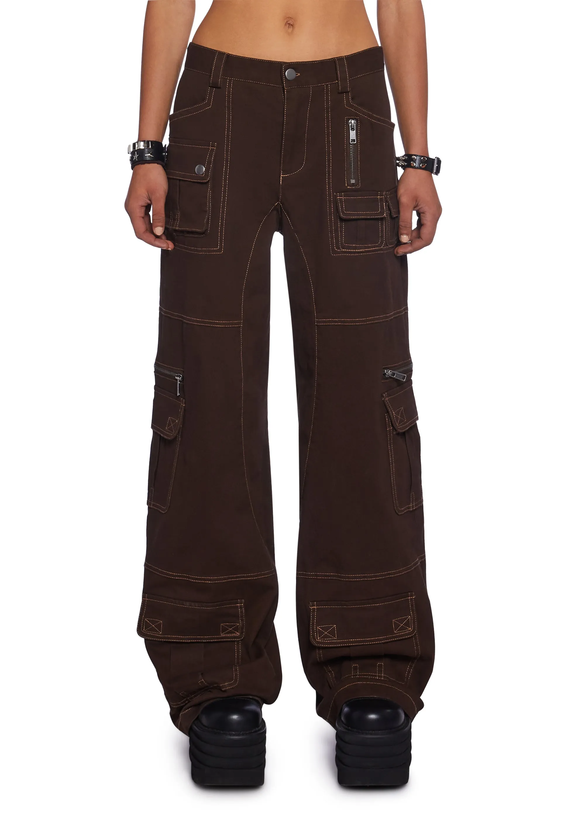Break The Code Cargo Pants sold by Dolls Kill