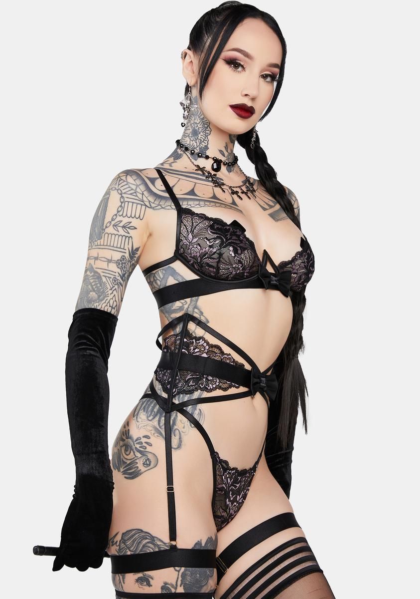 Riley 3-Piece Lingerie Set sold by Dolls Kill product image thumbnail 2