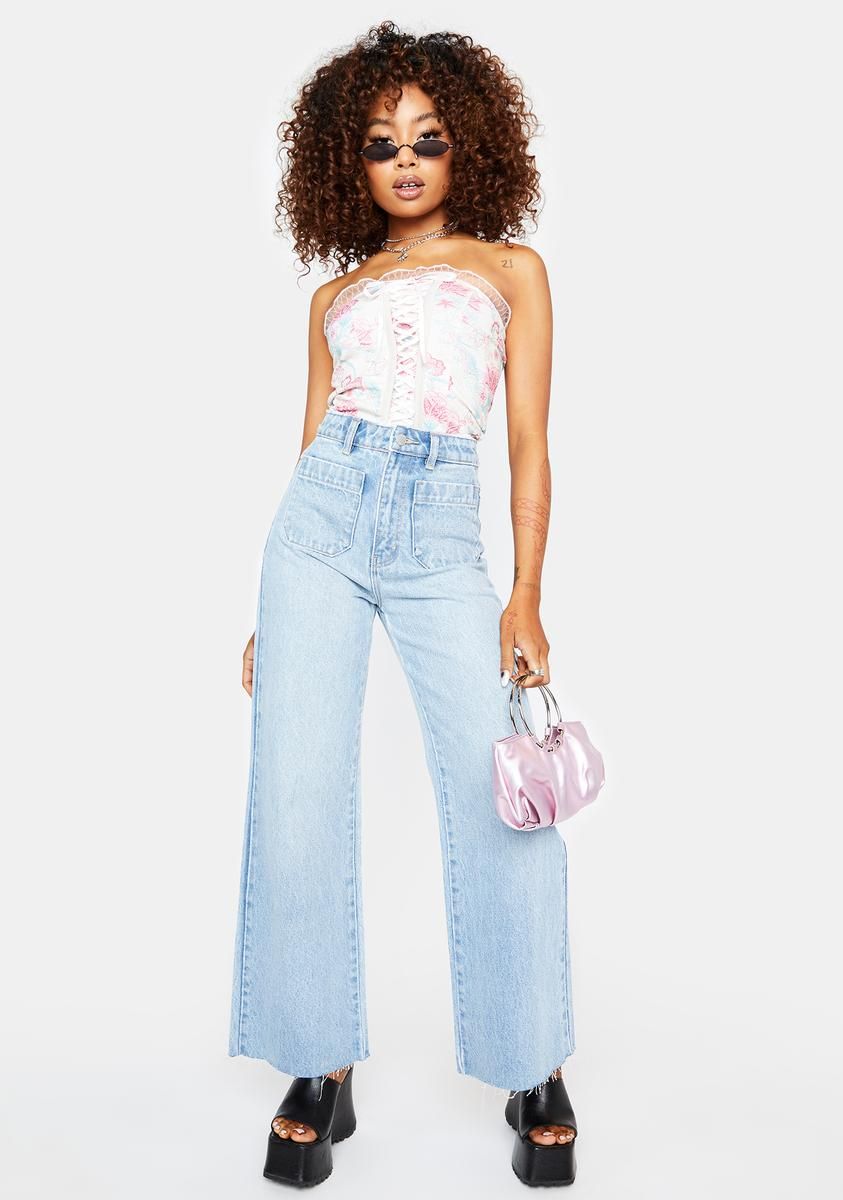 Flower Shy Corset Top sold by Dolls Kill product image thumbnail 3