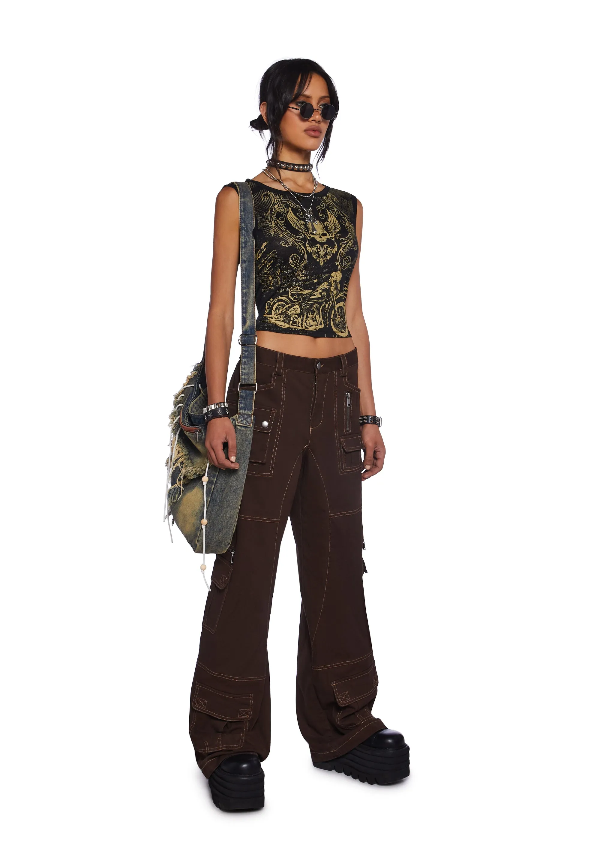 Break The Code Cargo Pants sold by Dolls Kill product image thumbnail 2