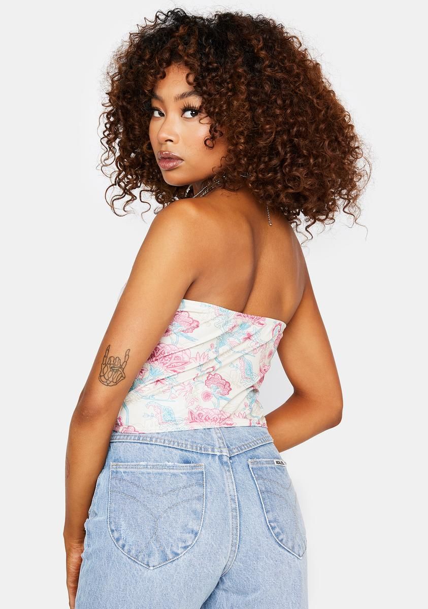 Flower Shy Corset Top sold by Dolls Kill product image thumbnail 4