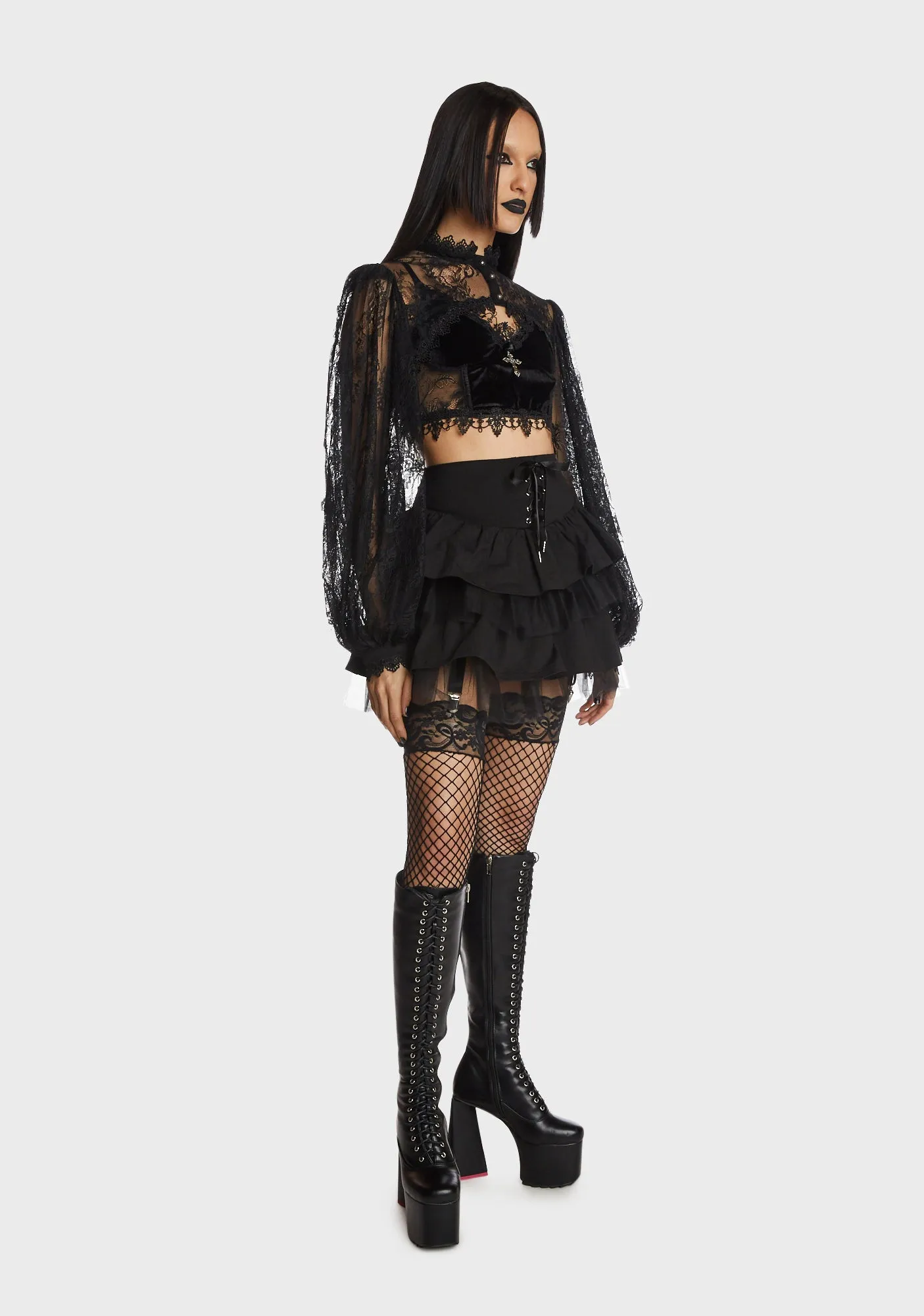 Cavalier Courtship Mini Skirt sold by Dolls Kill product image thumbnail 2