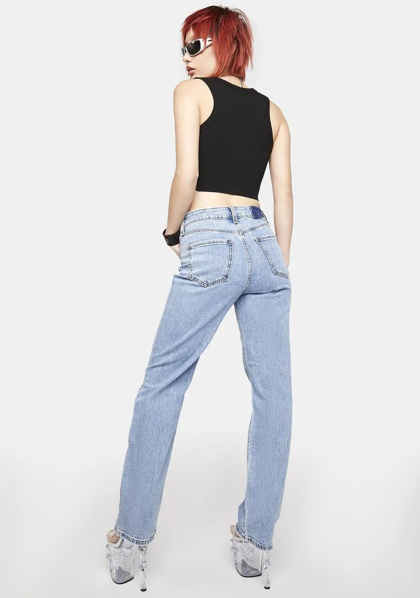 Sundaze High Rise Dad Jeans sold by Dolls Kill product image thumbnail 4
