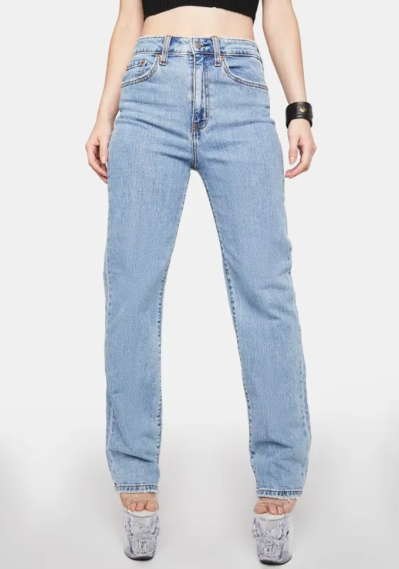 Sundaze High Rise Dad Jeans sold by Dolls Kill