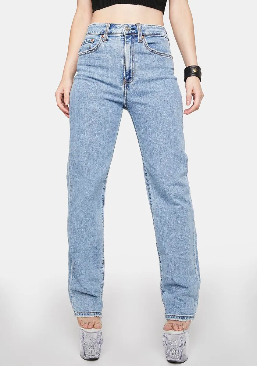 Sundaze High Rise Dad Jeans sold by Dolls Kill