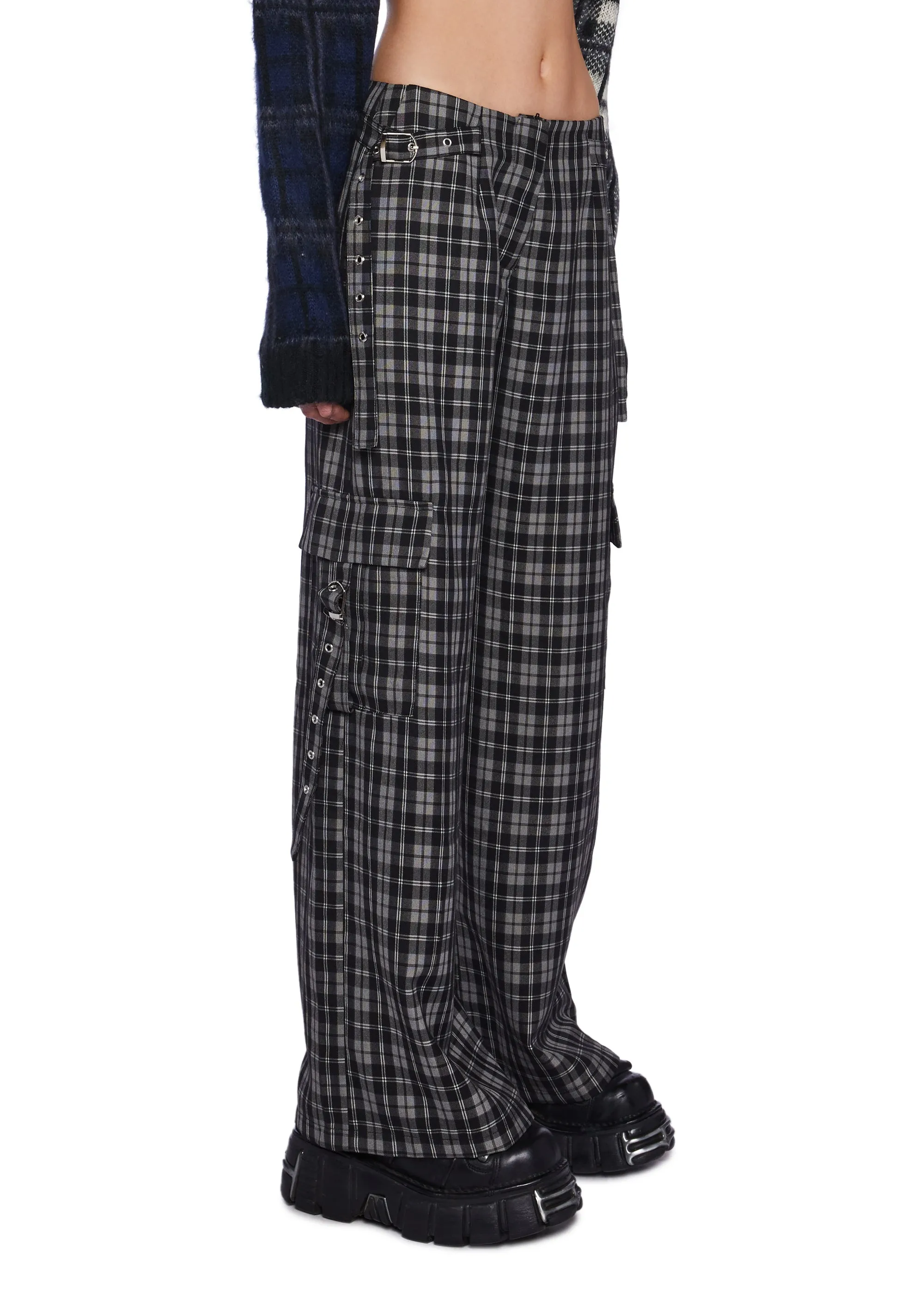 Checkered Wide Leg Trouser Pants sold by Dolls Kill product image thumbnail 3