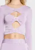 Jewel Trim Long Sleeve Top sold by Dolls Kill