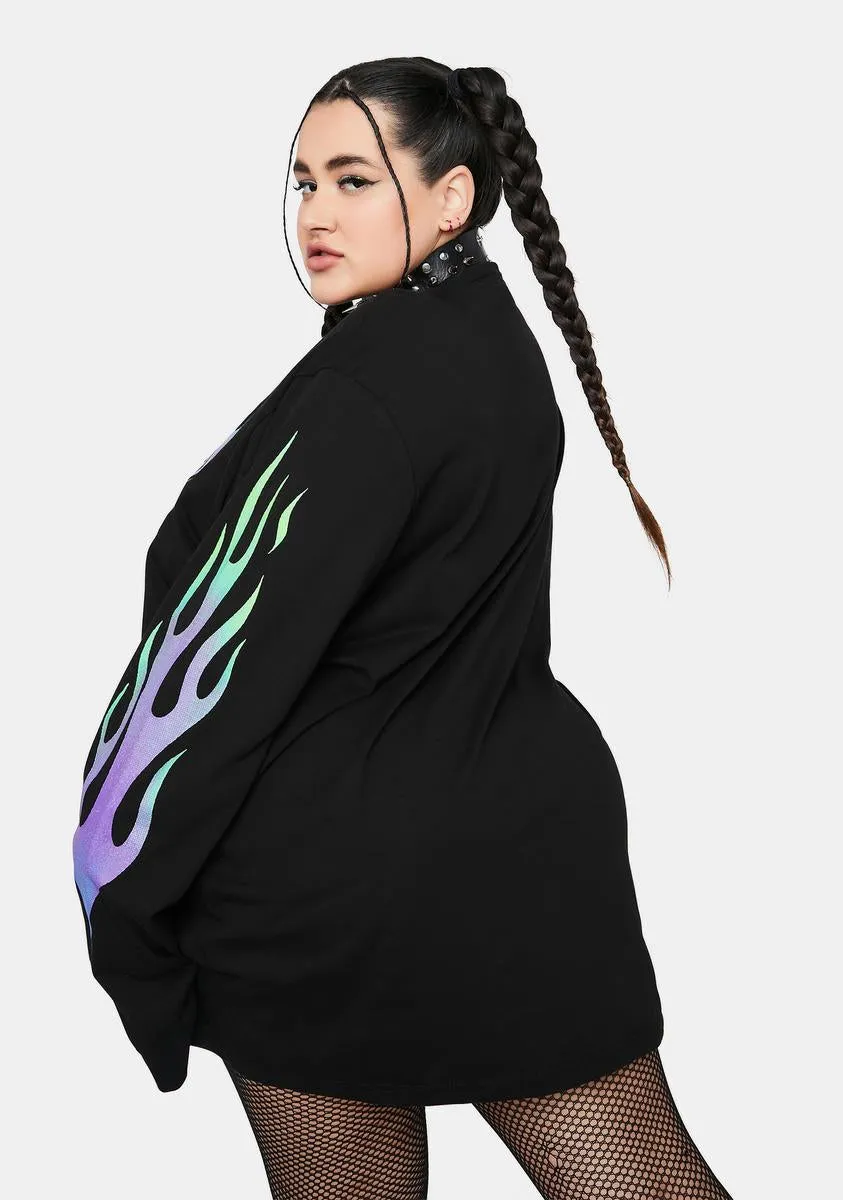 Let's Go All In Graphic Long Sleeve Tee sold by Dolls Kill product image thumbnail 4