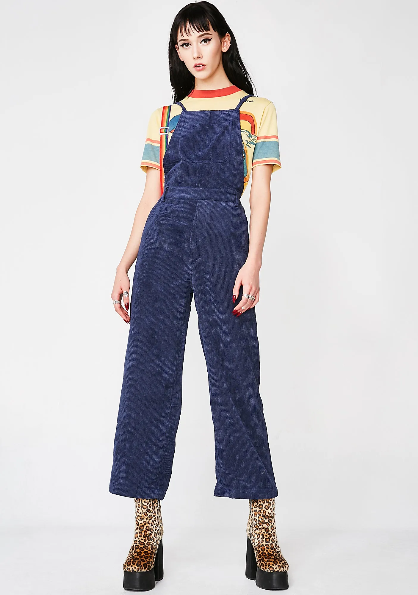 Without Ya Corduroy Overalls sold by Dolls Kill product image thumbnail 5