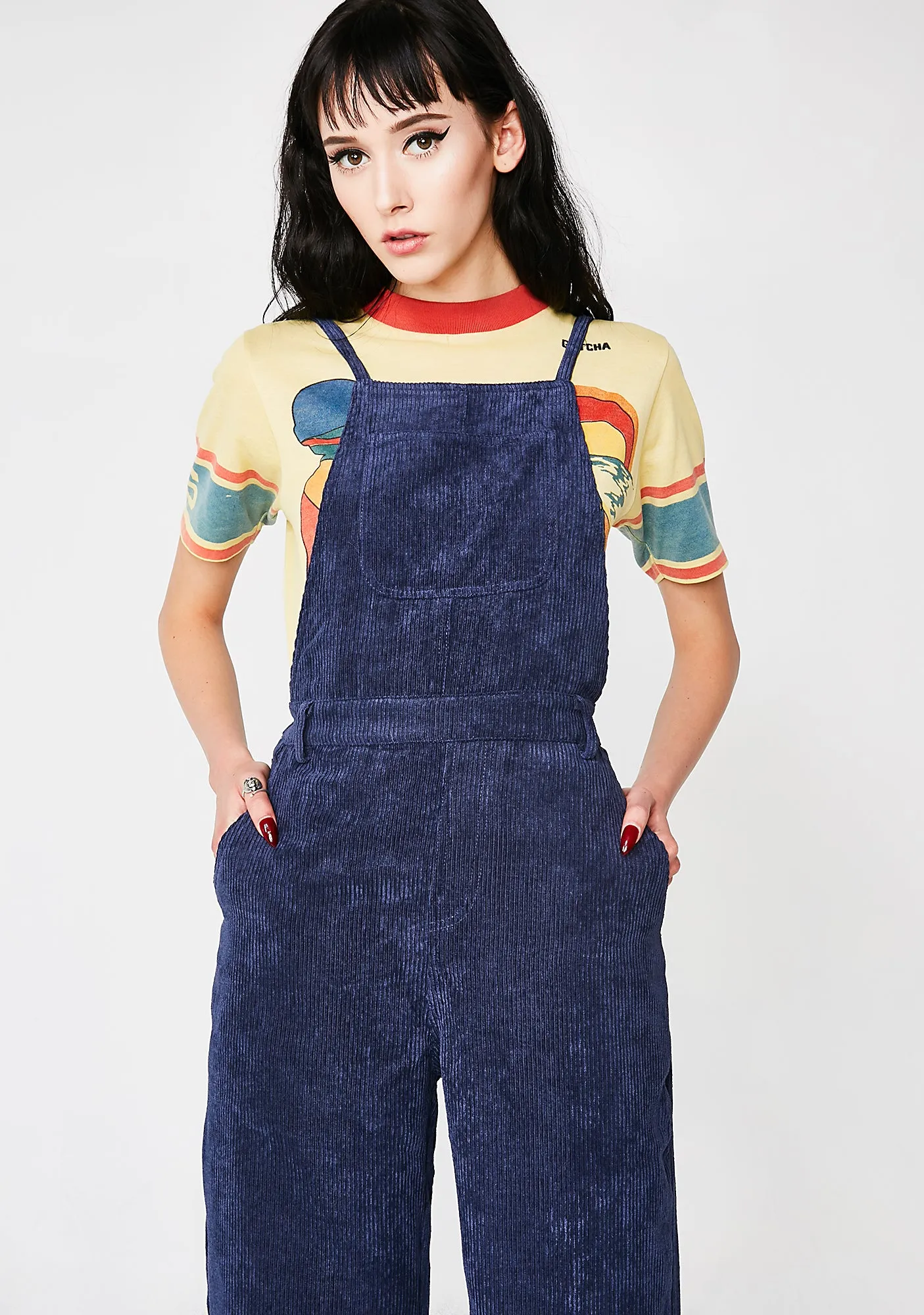 Without Ya Corduroy Overalls sold by Dolls Kill product image thumbnail 2