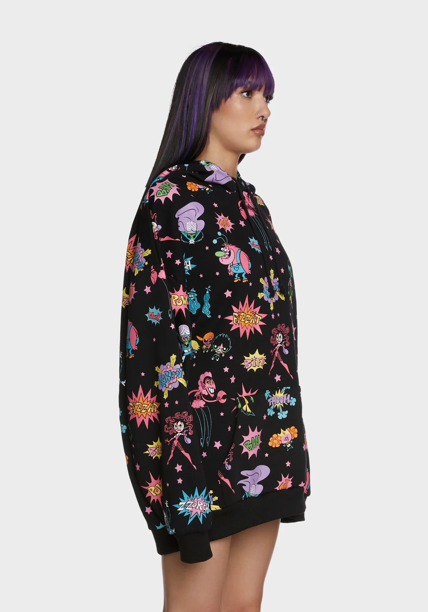 Mojo Mayhem Oversized Graphic Hoodie sold by Dolls Kill product image thumbnail 3