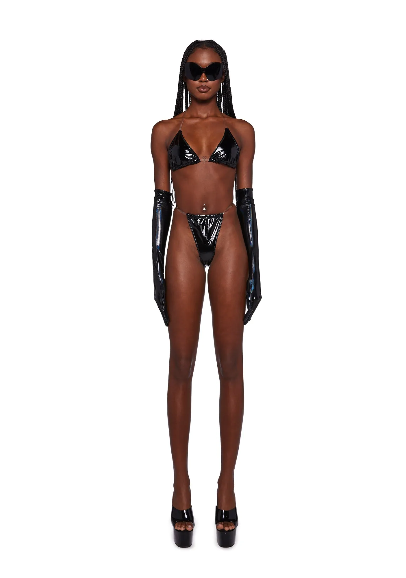 Selective Exposure Bikini Set - Black sold by Dolls Kill