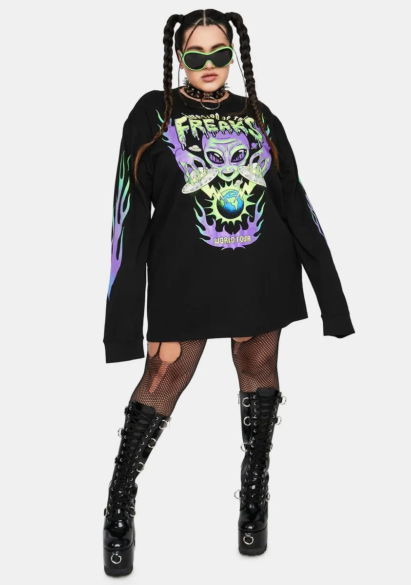 Let's Go All In Graphic Long Sleeve Tee sold by Dolls Kill product image thumbnail 3