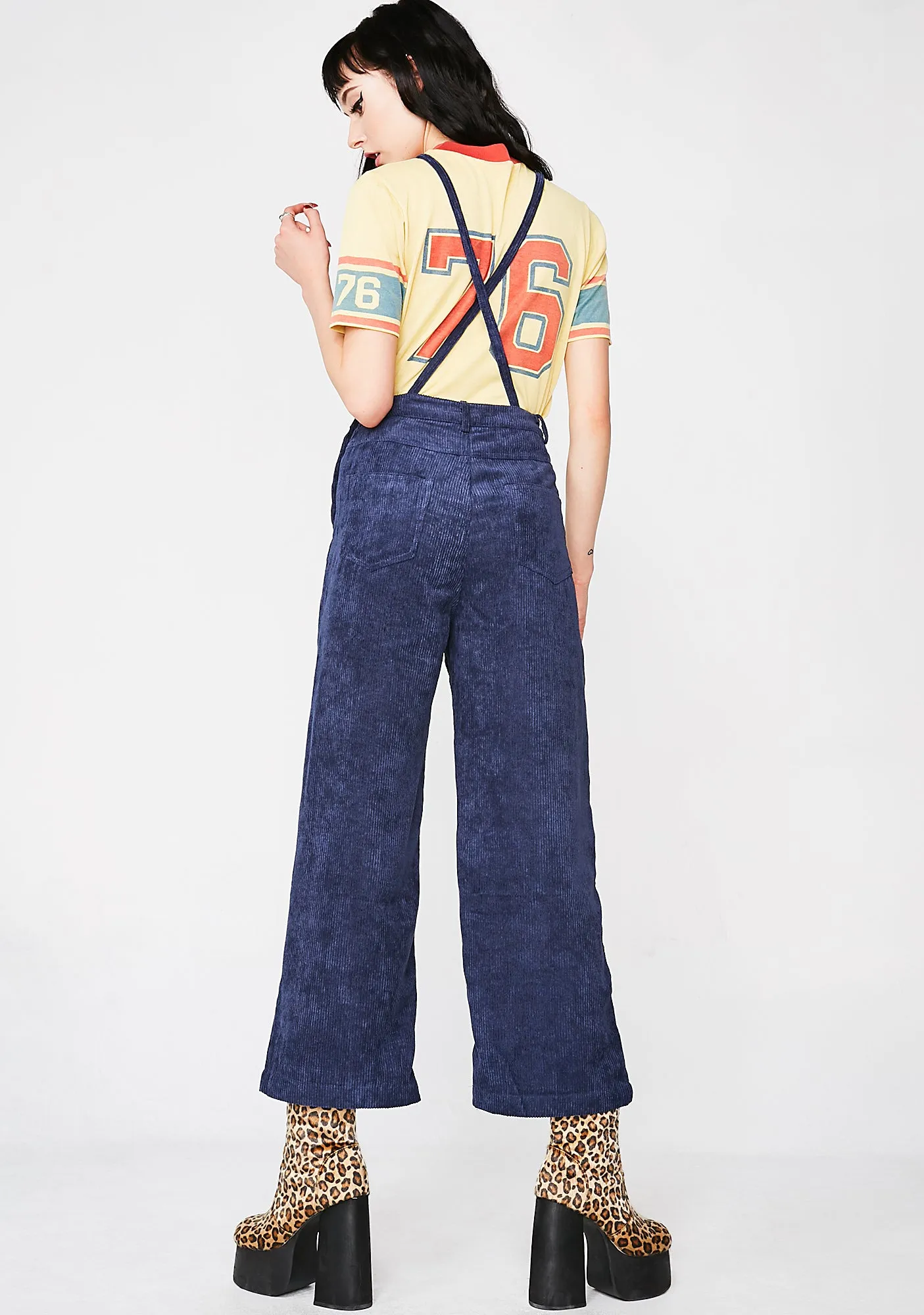 Without Ya Corduroy Overalls sold by Dolls Kill product image thumbnail 4