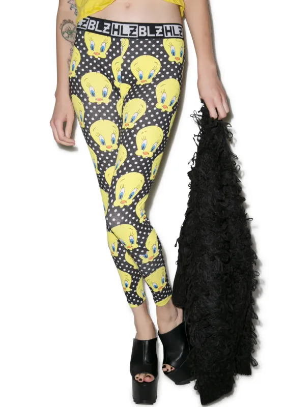 Tweet Tweet Leggings sold by Dolls Kill