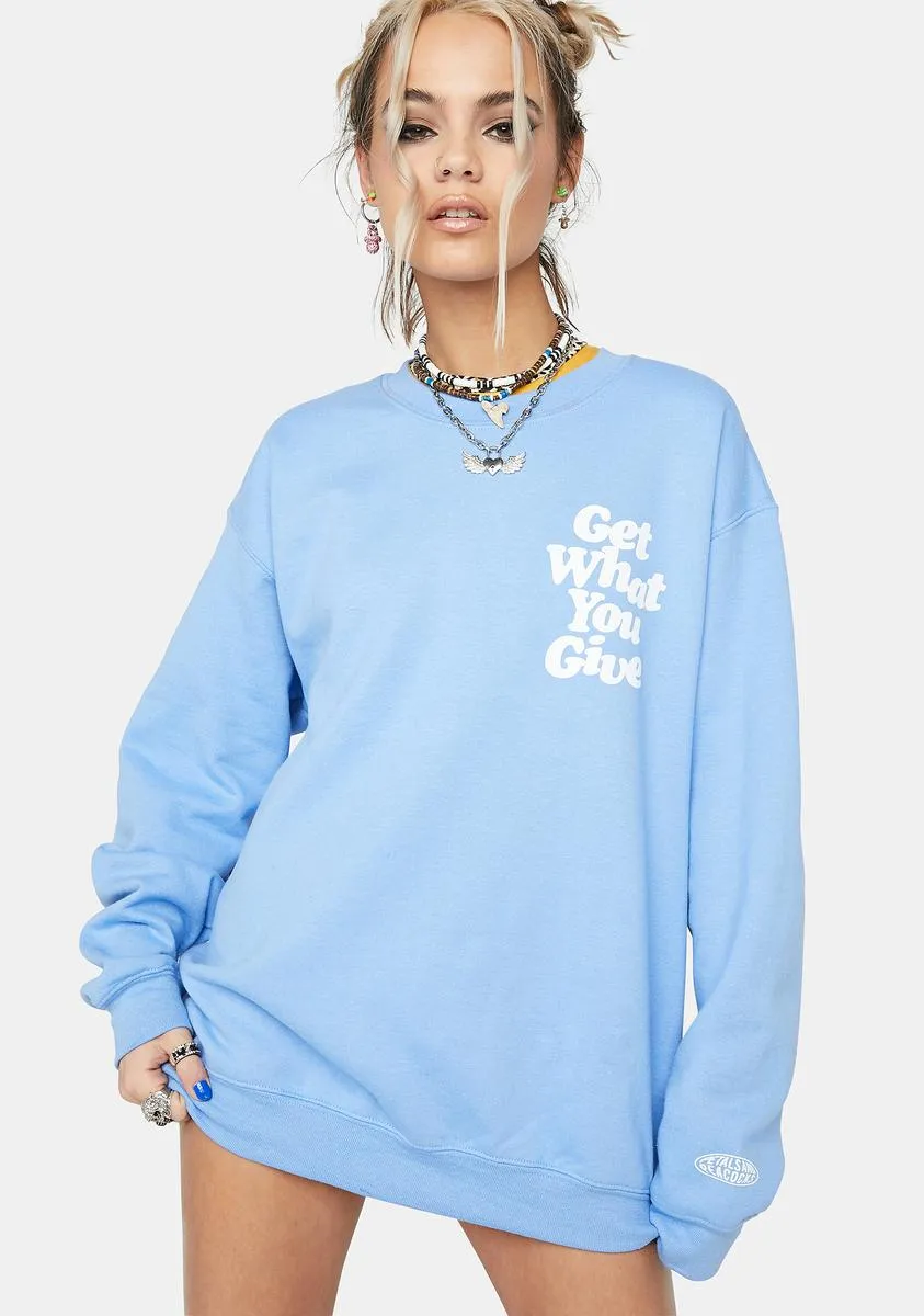 Get What You Give Sweatshirt sold by Dolls Kill product image thumbnail 2