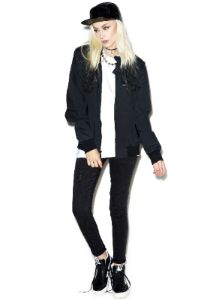 The Onyx Classic Iconic Racer Jacket sold by Dolls Kill