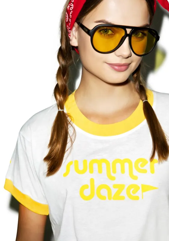 Summer Daze Ringer Tee sold by Dolls Kill