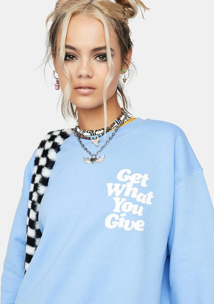 Get What You Give Sweatshirt sold by Dolls Kill product image thumbnail 4