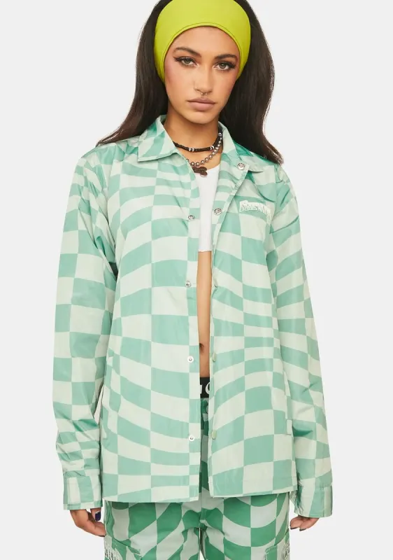 Checked Coaches Jacket sold by Dolls Kill