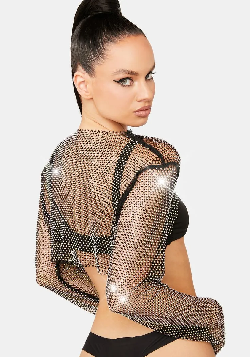 Mystic Bling Elite Fishnet Crop Top sold by Dolls Kill product image thumbnail 4