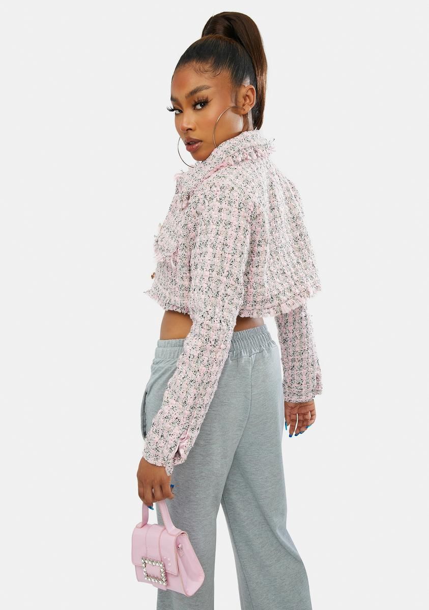 Be A Star Cropped Tweed Jacket sold by Dolls Kill product image thumbnail 4