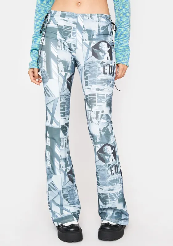 Casper Laced Flare Pants sold by Dolls Kill