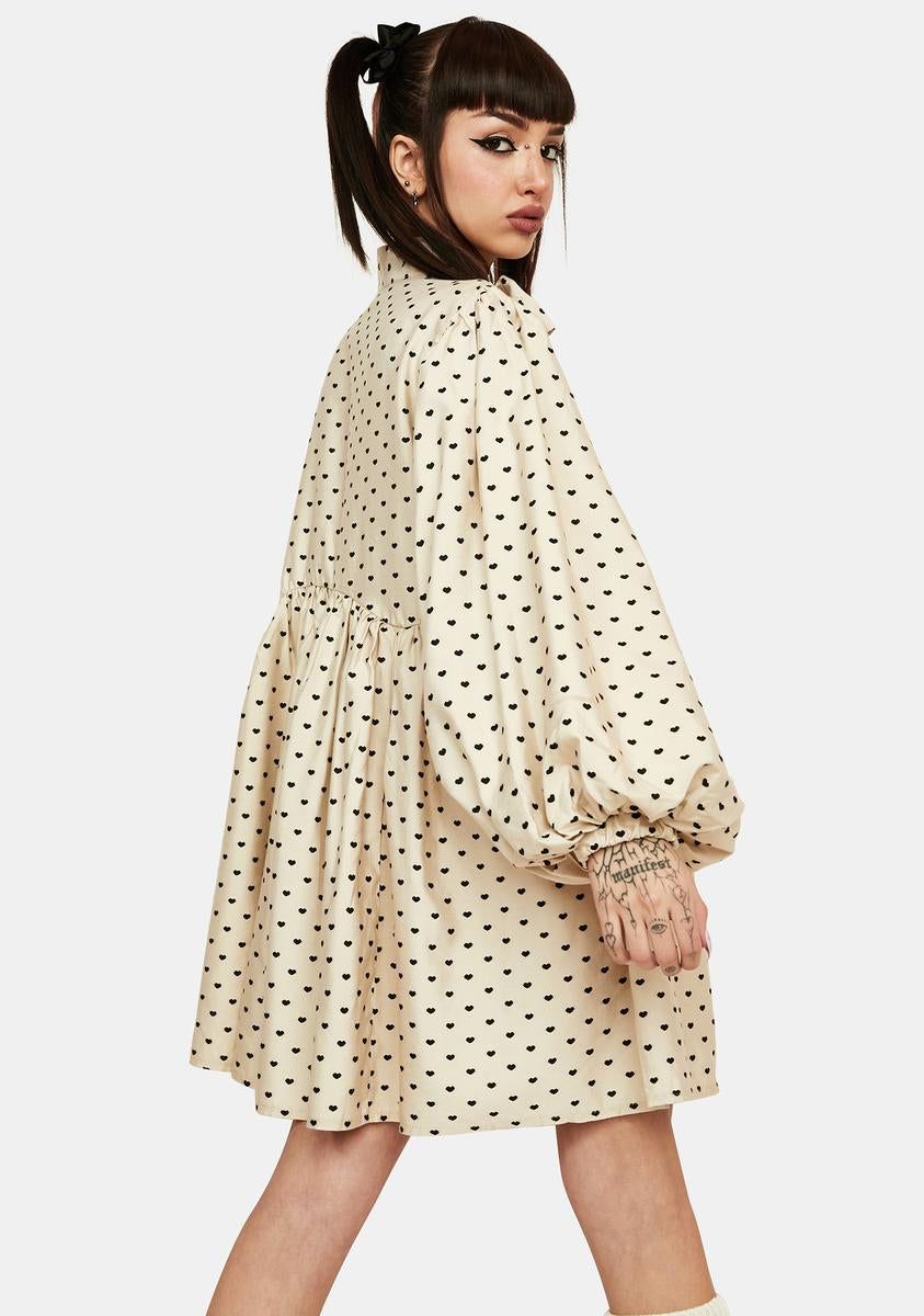 Barn Heart Jacquard Mini Dress sold by Dolls Kill product image thumbnail 4